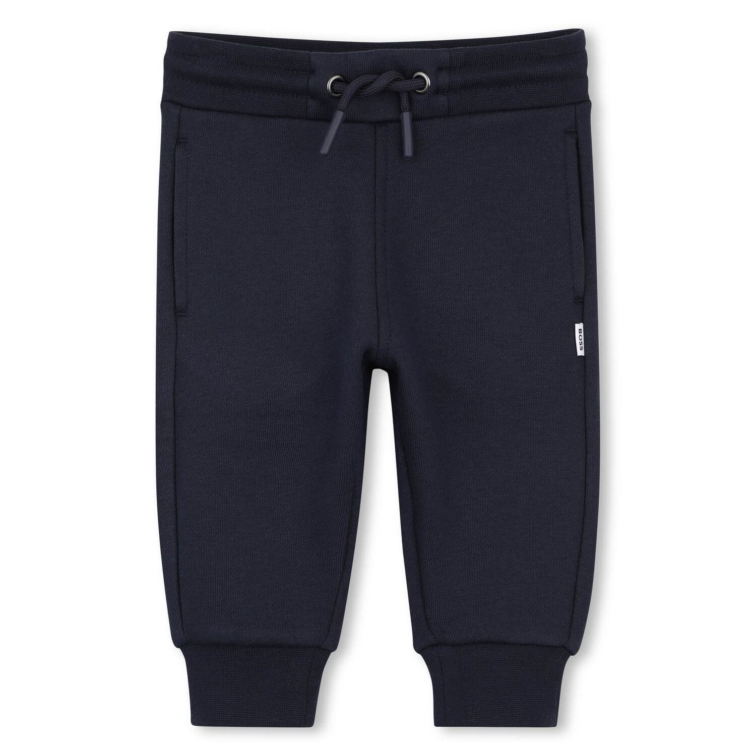 Younger Boys Mini Me Navy Blue Logo Tracksuit, 1, hi-res