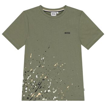 Boys Green Logo T-Shirt
