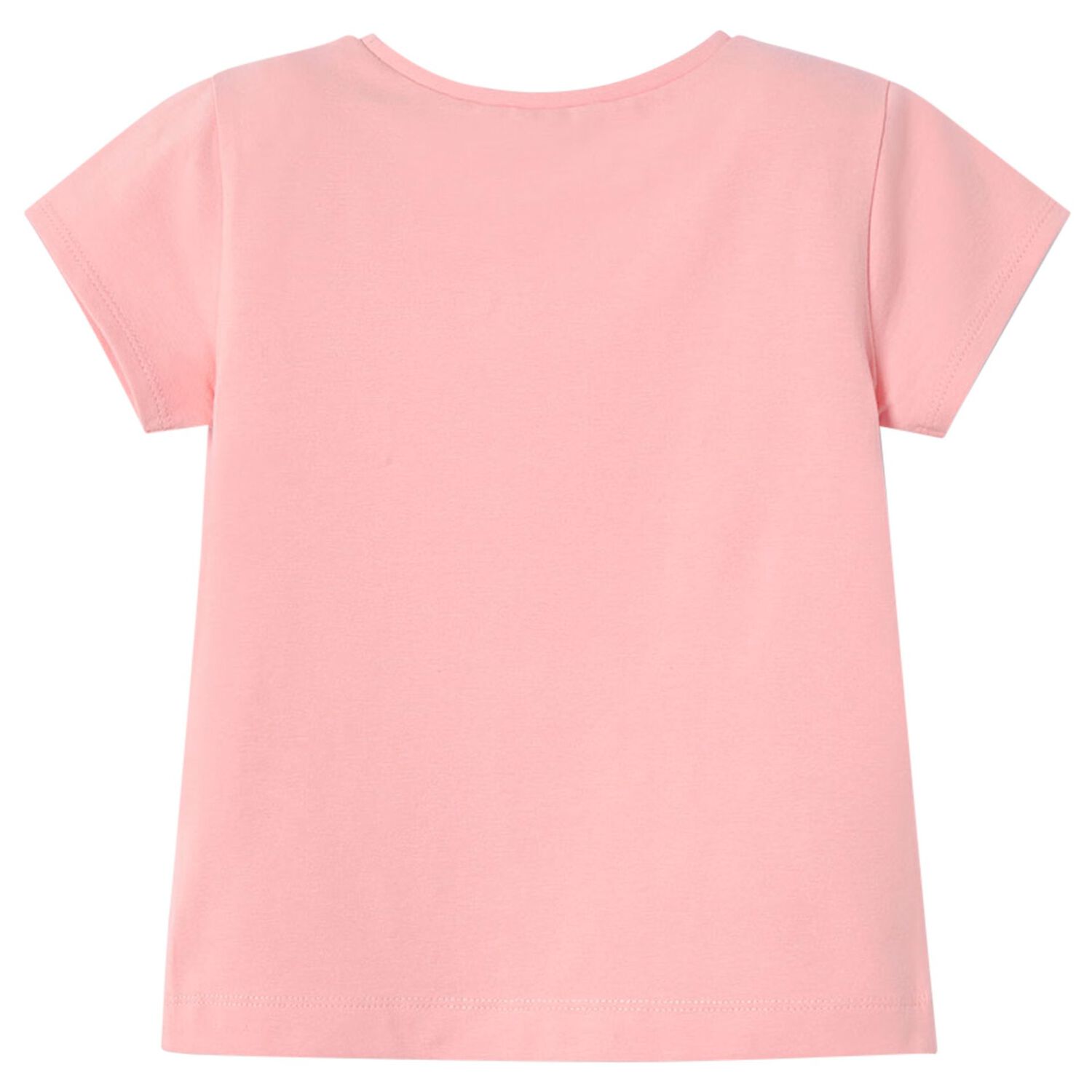 Girls Pink Cotton T-Shirt, 2, hi-res image number null