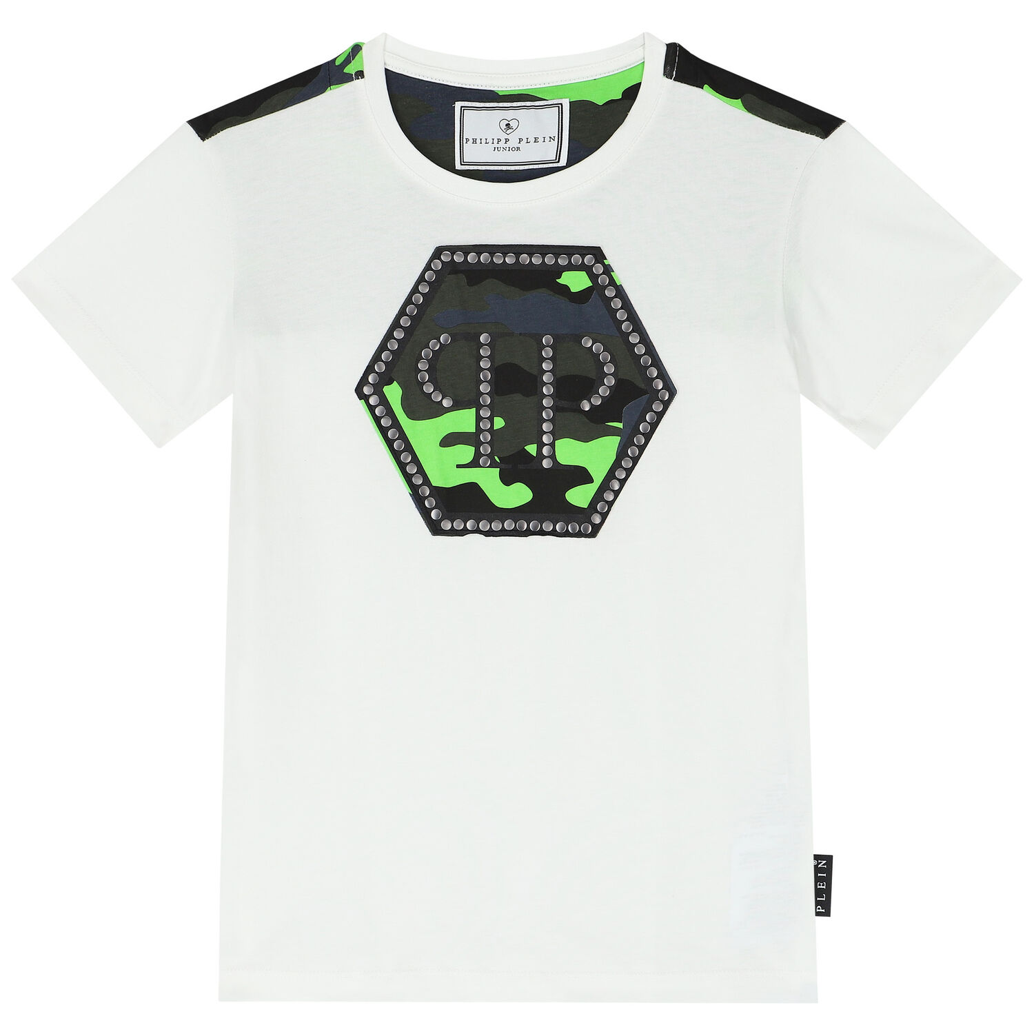Boys White Logo T-Shirt, 1, hi-res image number null