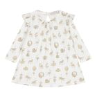 Baby Girls White Carousel Dress, 1, hi-res