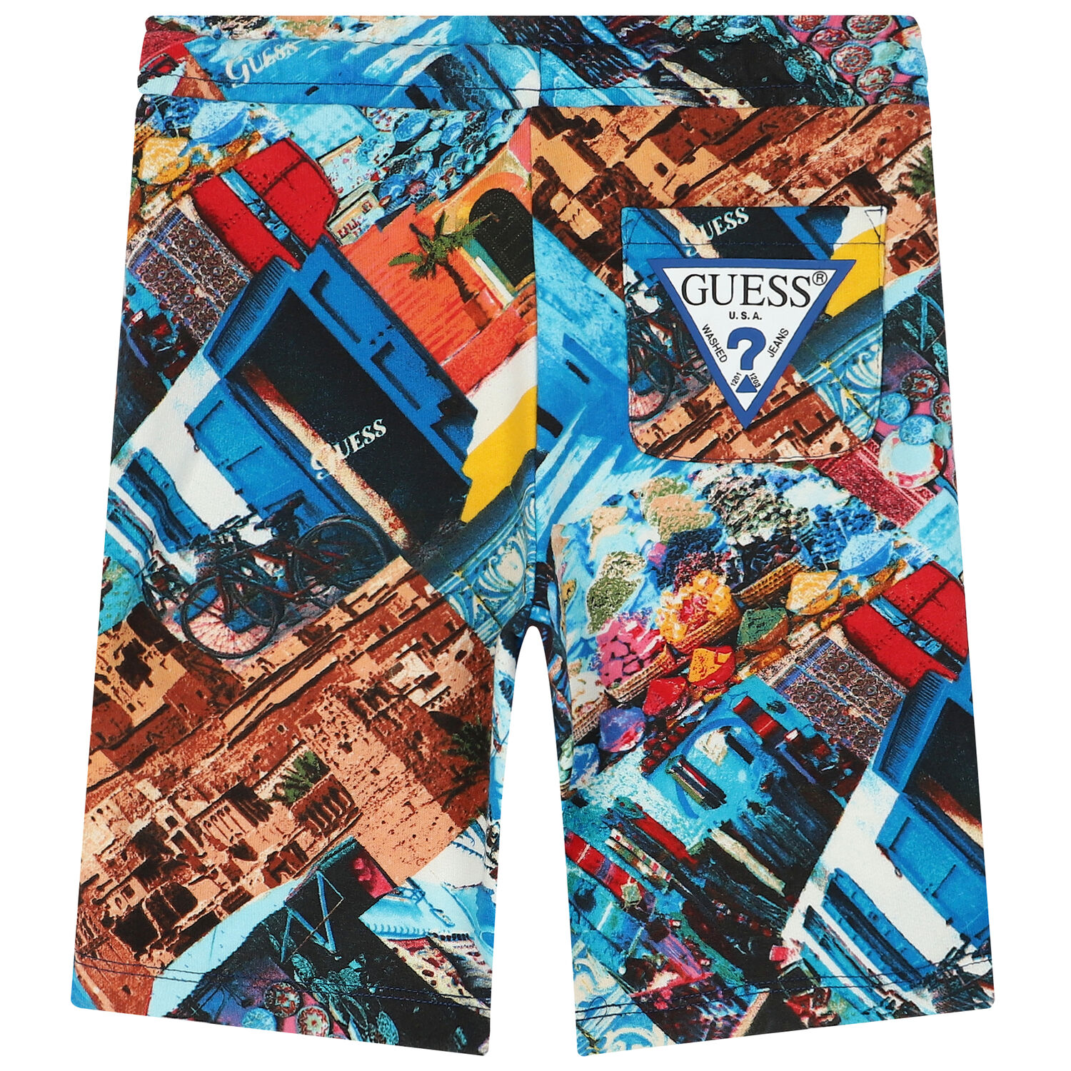 Boys Blue Logo Shorts, 1, hi-res image number null