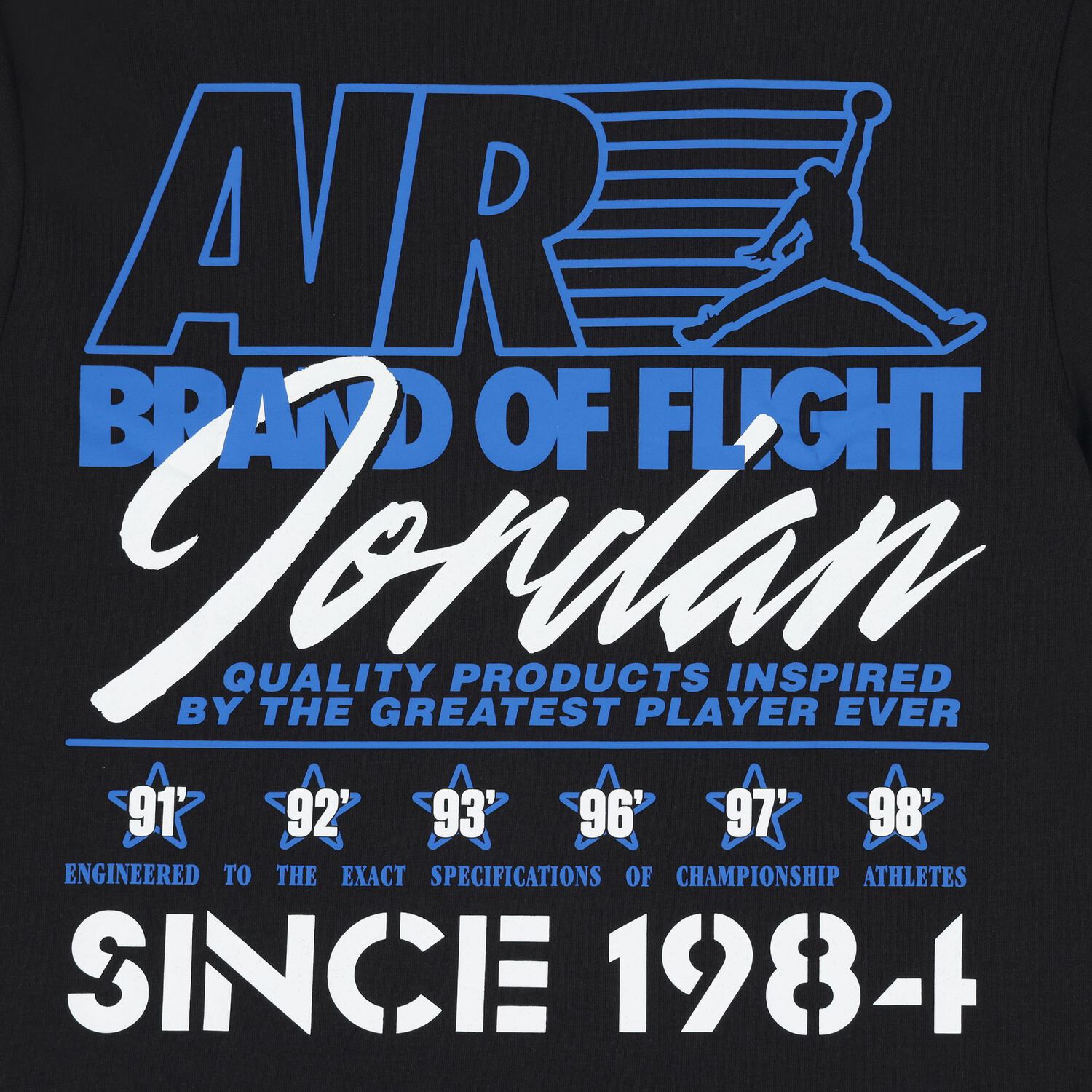 Boys Black Jordan Logo T-Shirt, 2, hi-res