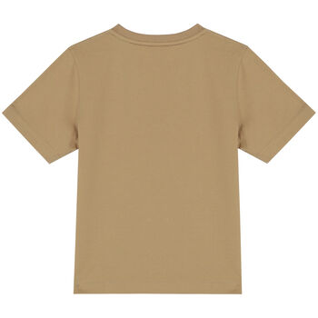 Beige Thomas Bear Logo T-Shirt