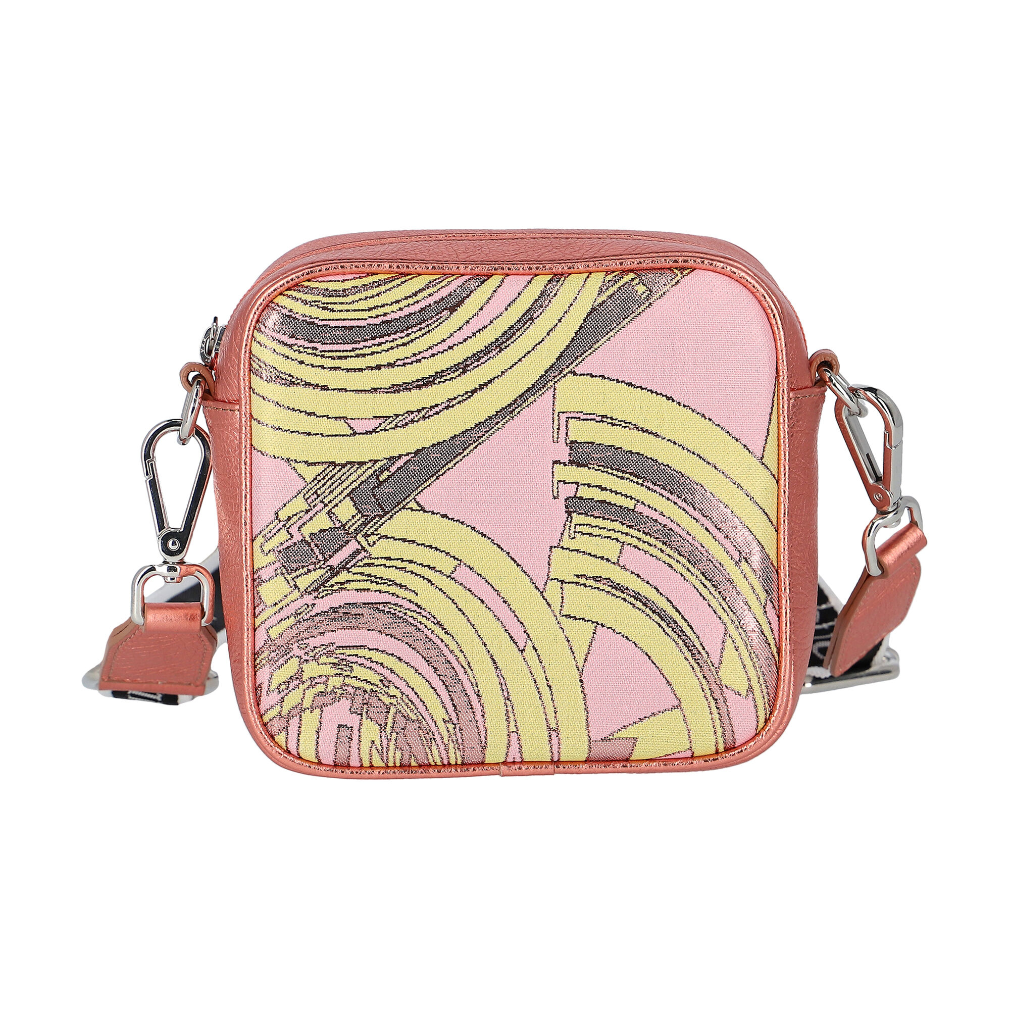 Emilio Pucci Girls Pink & Yellow Logo Bag | Junior Couture USA