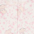 Baby Girls Ivory & Pink Teddy Bear Babygrow, 1, hi-res