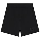 Boys White & Black Logo Shorts Set, 1, hi-res