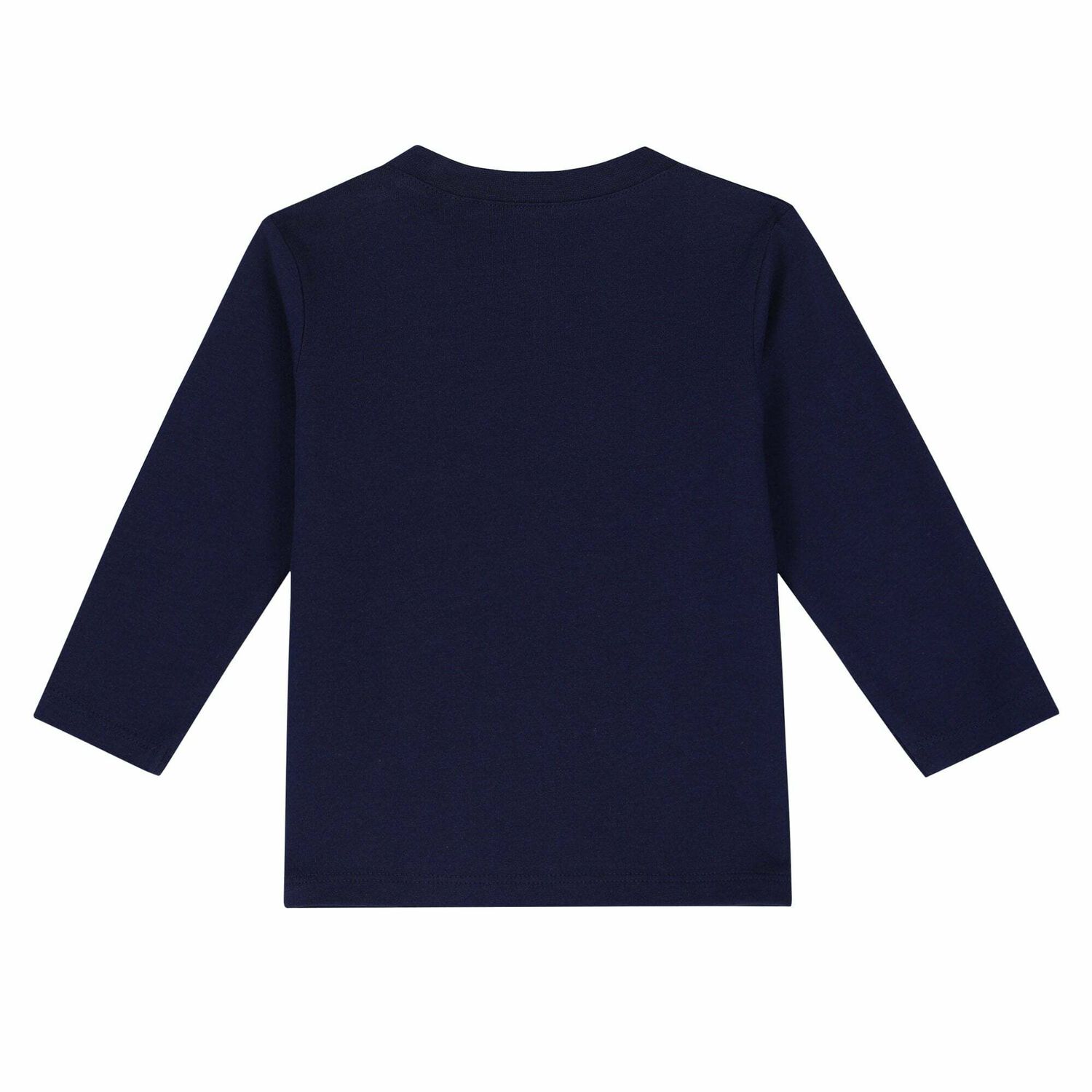 Younger Boys Navy Long Sleeve Top, 2, hi-res