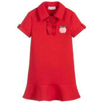 Girls Red Estrella Dress