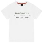Boys White Logo T-Shirt, 2, hi-res
