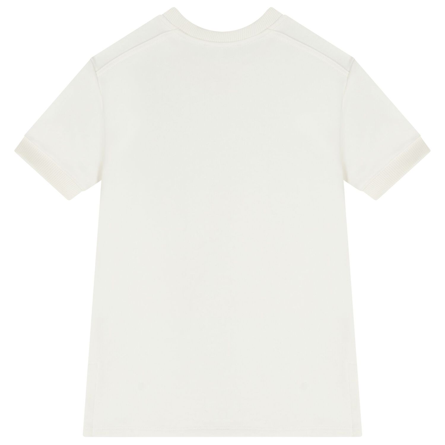 فستان سويت شيرت بالشعار تصميم ميني مي باللون العاجي للبنات, 1, hi-res