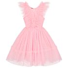 Girls Pink Tulle Dress, 1, hi-res