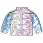 جاكيت بنات مبطن باللون الوردي والأزرق, 1, hi-res