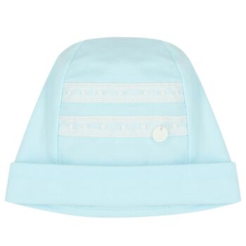 قبعة أولاد بالشعار باللون الأزرق