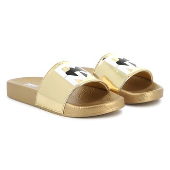 Girls Gold Logo Sliders