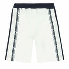 Boys White Logo Shorts, 1, hi-res