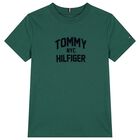 Boys Green Logo T-Shirt , 2, hi-res