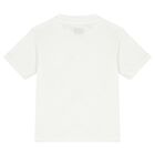 Boys White Logo T-Shirt, 1, hi-res