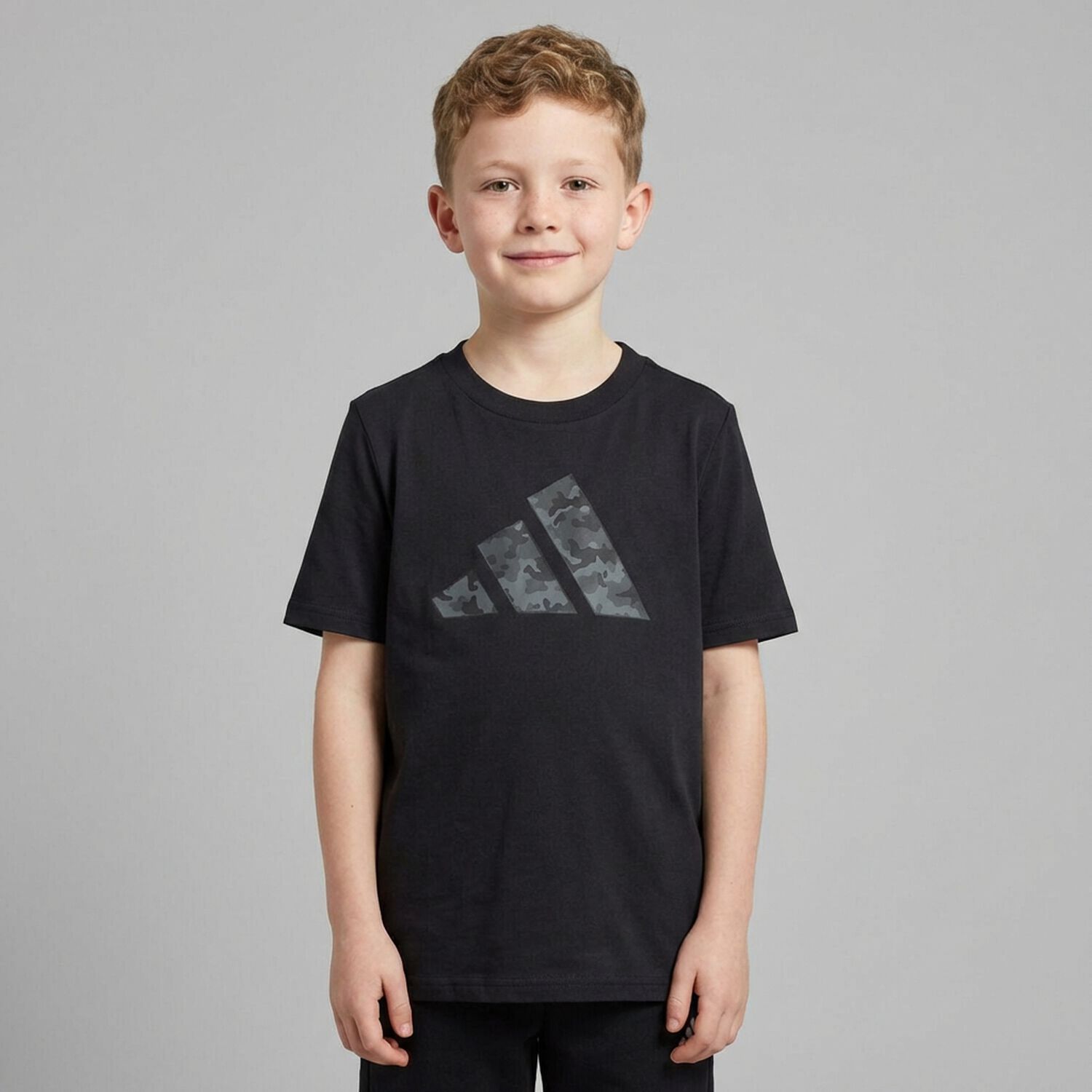 Boys Black Logo T-Shirt, 1, hi-res
