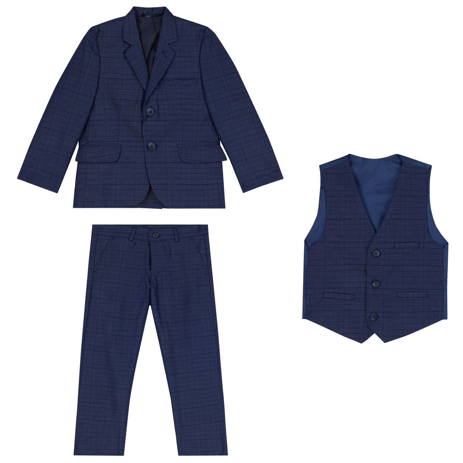Boys Blue Suit Set, 1, hi-res
