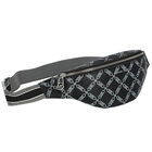 Girls Black Chain Logo Belt Bag, 1, hi-res