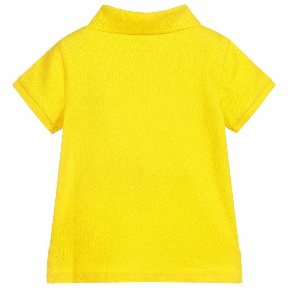 Toddler girl yellow polo top shirts