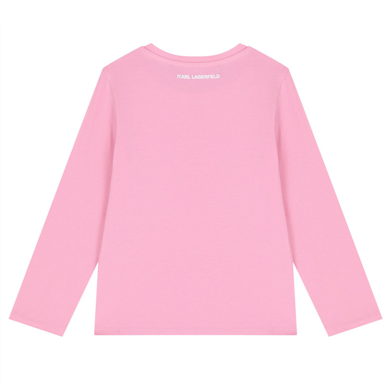 Girls Pink Choupette Long Sleeve Top, 1, hi-res