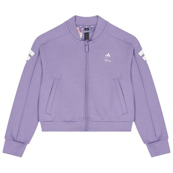 Girls Purple Minnie Mouse Disney Zip Up Top