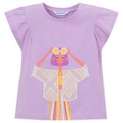 Girls Lilac T-Shirt, 4, hi-res