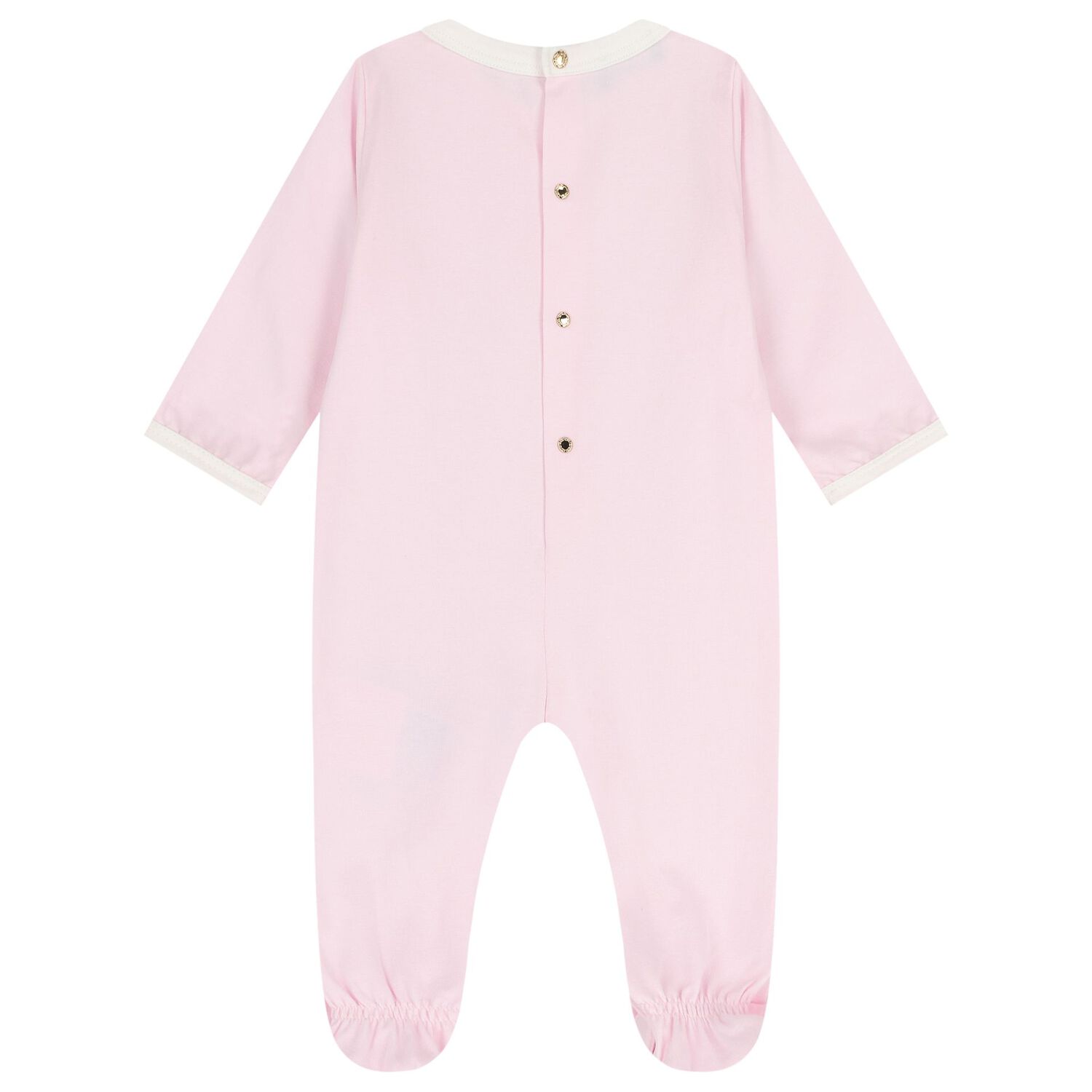 Baby Girls Pink Medusa Logo Babygrow, 1, hi-res