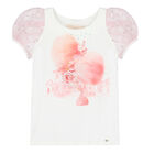 Girls White & Pink Skirt Set, 1, hi-res