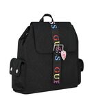 Girls Black Logo Backpack, 1, hi-res