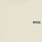 Boys Mini Me Ivory Logo T-Shirt, 1, hi-res
