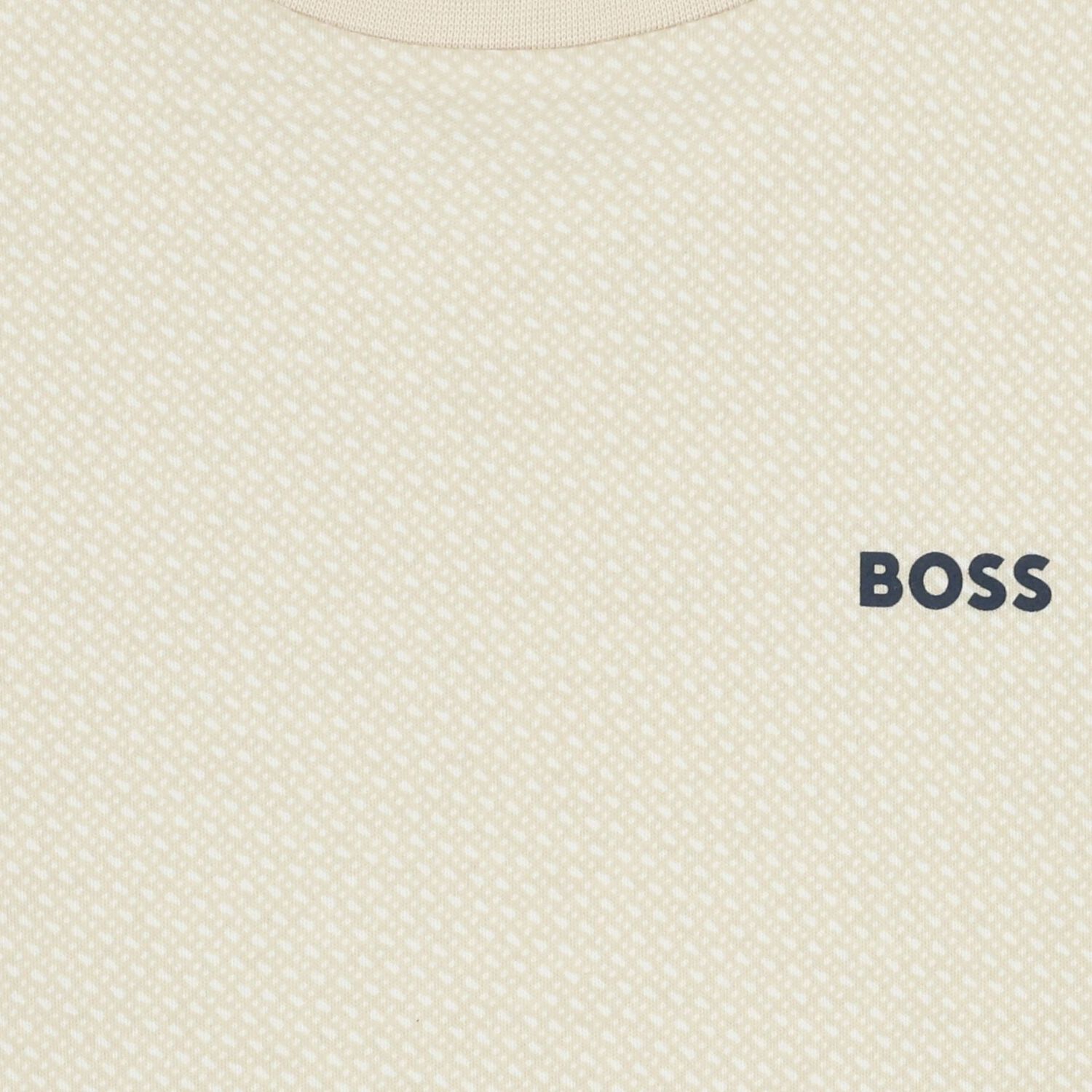 Boys Mini Me Ivory Logo T-Shirt, 1, hi-res