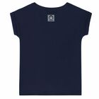Girls Navy & Rose Gold Logo T-Shirt, 2, hi-res
