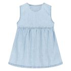 Younger Girls Blue Logo Dress, 1, hi-res