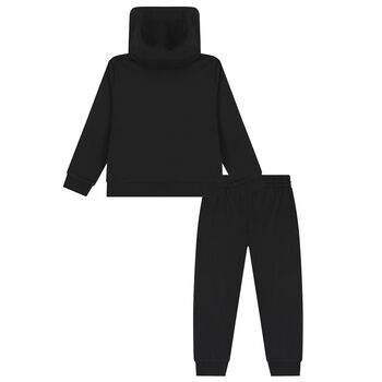 Boys Black Logo Tracksuit 