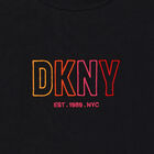 Girls Black Logo T-Shirt, 1, hi-res