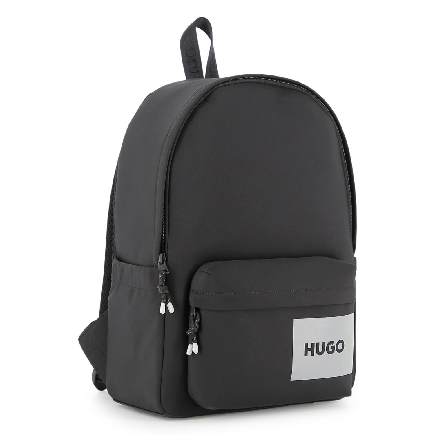 Boys Black Logo Backpack , 1, hi-res