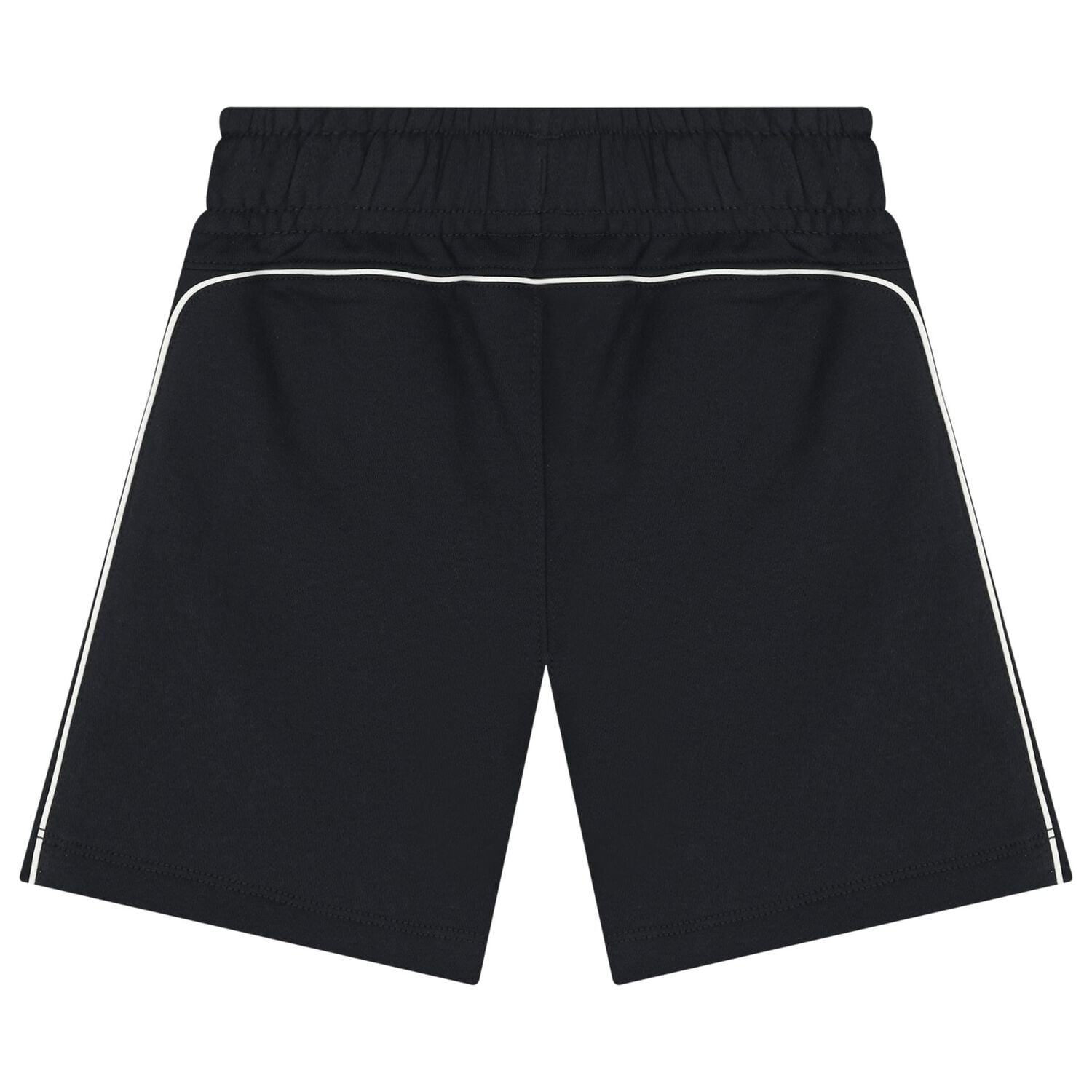 Boys Black Logo Shorts, 1, hi-res