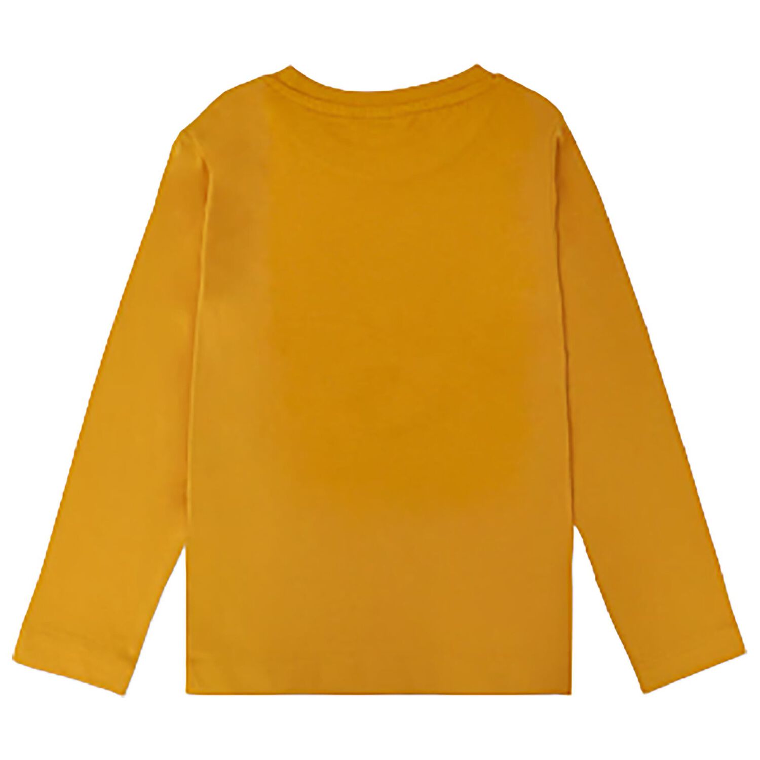 Boys Yellow Logo Long Sleeve Top, 2, hi-res