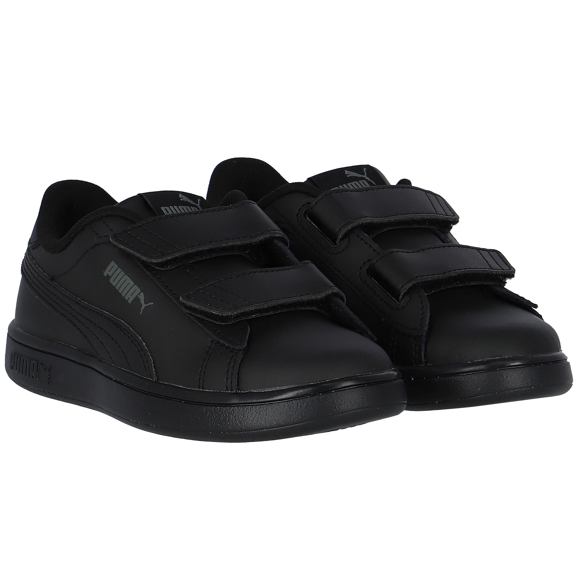 Puma Black Logo Trainers Junior Couture Oman