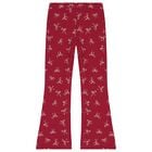 Girls Beige & Burgundy Leggings Set, 1, hi-res