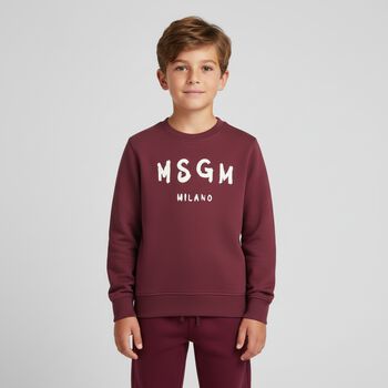 Burgundy Logo Joggers