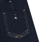 Girls Navy Blue Denim Jeans, 1, hi-res