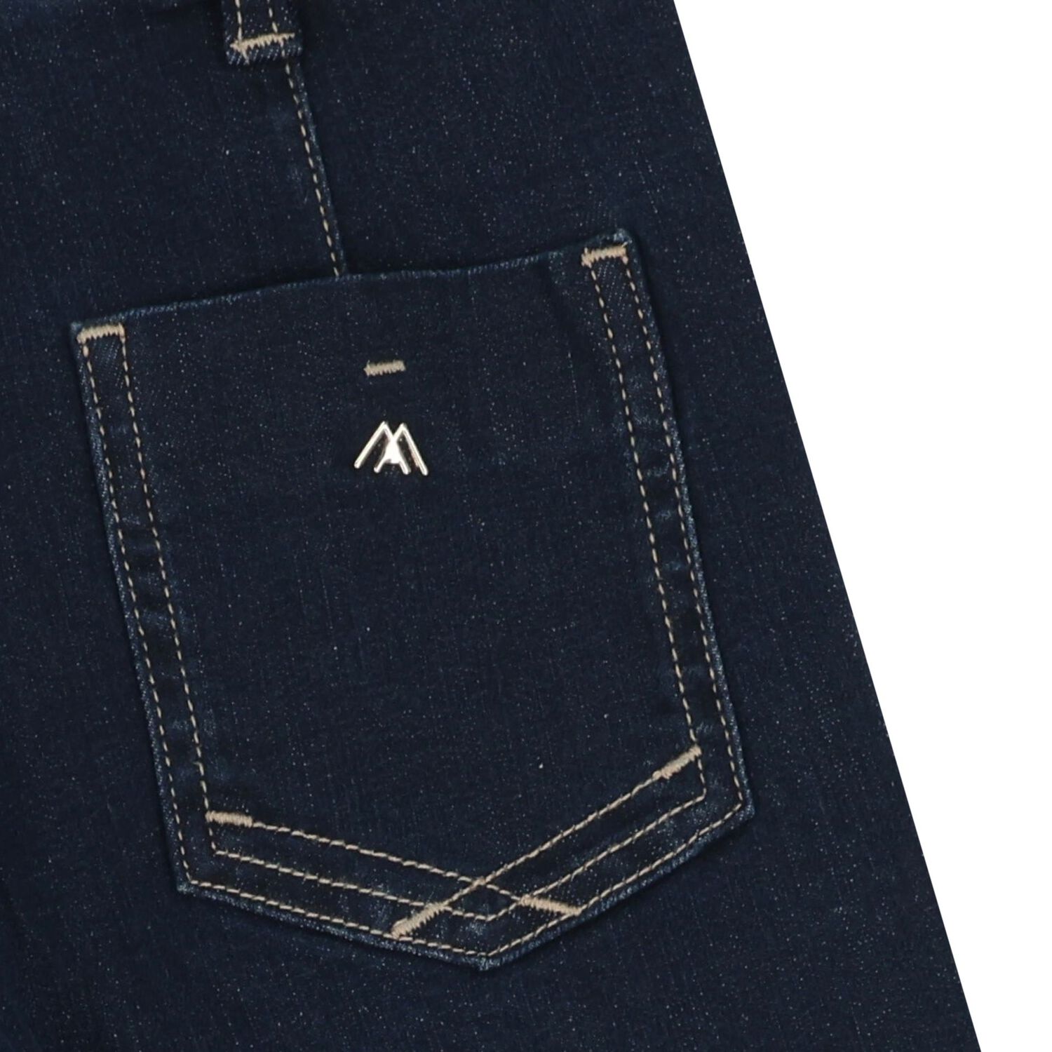 Girls Navy Blue Denim Jeans, 1, hi-res