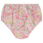 طقم بنات فستان بطبعة الزهور باللون الوردي, 1, hi-res