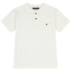 طقم شورت للأولاد باللون العاجي والبيج, 1, hi-res