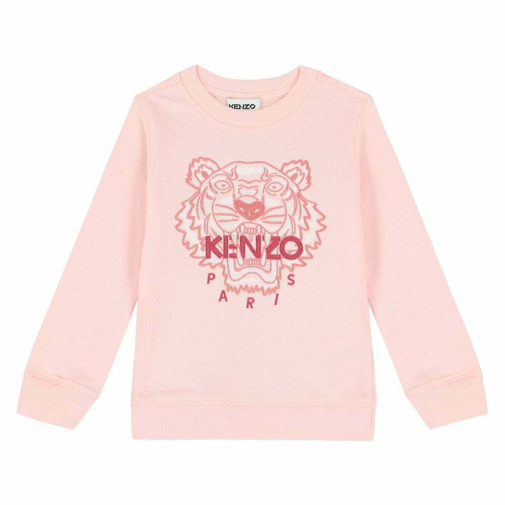 KENZO KIDS Girls Pink Tiger Sweatshirt | Junior Couture