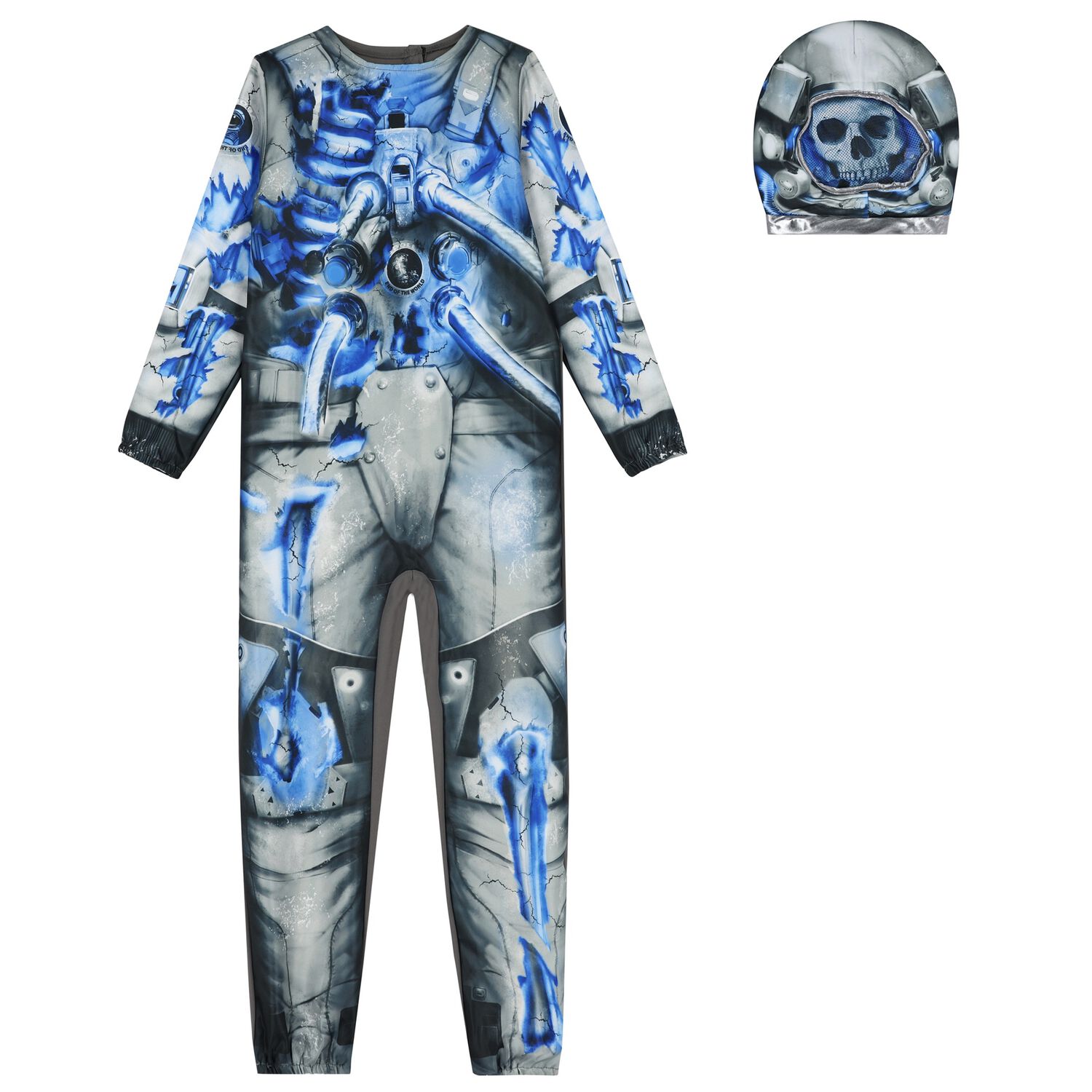 Boys Astronaut Skeleton Halloween Costume, 1, hi-res image number null